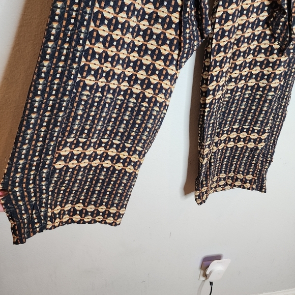 NWT Anthropologie Metzner Wide Leg Trousers Ett:twa Size 4 Geometric Belted - Picture 12 of 16